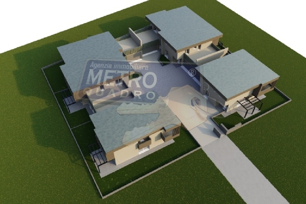 complesso vista dall'alto - UNIFAM. AFFIANCATA THIENE (VI)  